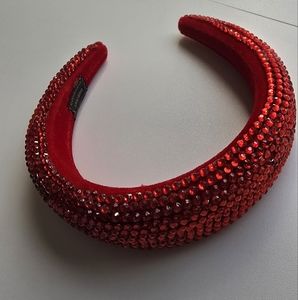 Red Crystal Embellished Headband